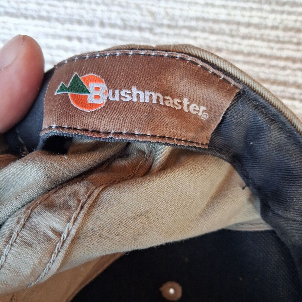 ​Bushmaster Tan Camo Hunting Hat Logo Embroidered Adjustable Strapback Baseball - Picture 5 of 5